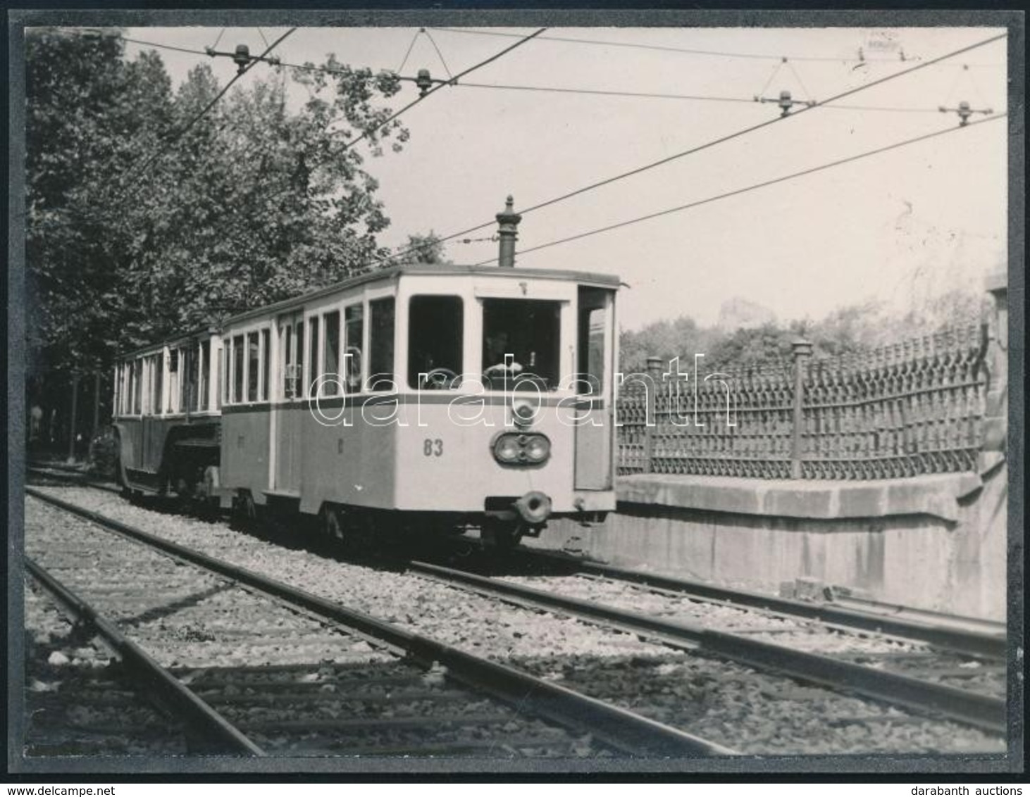 Cca 1960 Budapest, A Kisföldalatti Az Azóta Megszűnt Felszíni Szakaszon, Fotó, Kartonra Ragasztva, 9,5×12,5 Cm - Other & Unclassified