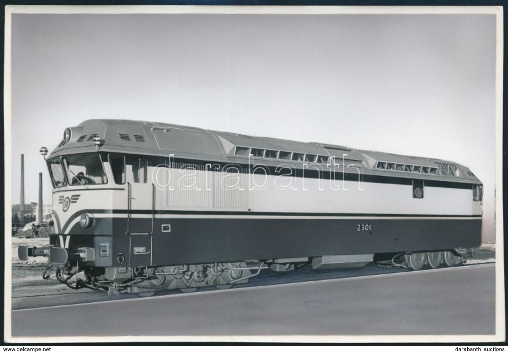 Cca 1962 VR Dr 13 Sorozatú Dízelmozdony, Retusált Fotó, 12×17 Cm / VR Class Dr13 Diesel Locomotive - Other & Unclassified