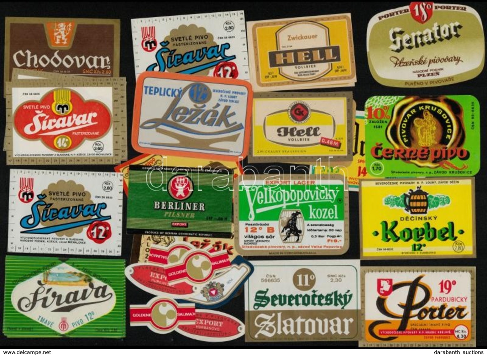 33 Db Régi Sör Címke / Beer Labels - Publicités