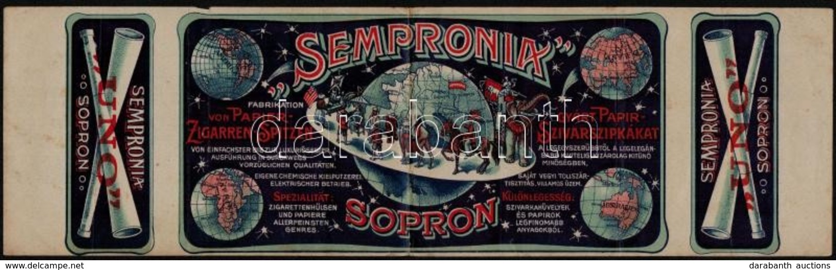 Sempronix Sopron Szivarkapapír-reklám - Reclame