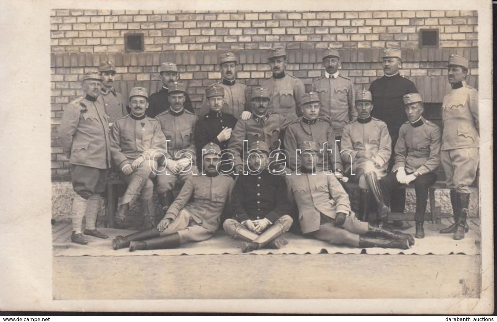 Cca 1916 I. Világháborús Tisztek Kaszárnyában Budapesten. Fotólap - Autres & Non Classés