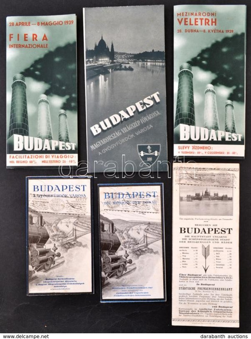 Cca 1940 Budapest 5 Db Turistáknak Szólo Kiadvány, Térképes Ismertető - Autres & Non Classés