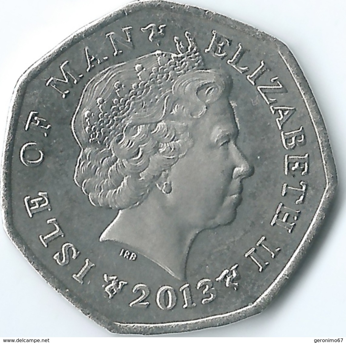 Isle Of Man - Elizabeth II - 2013 - 50 Pence - Christmas - Isle Of Man