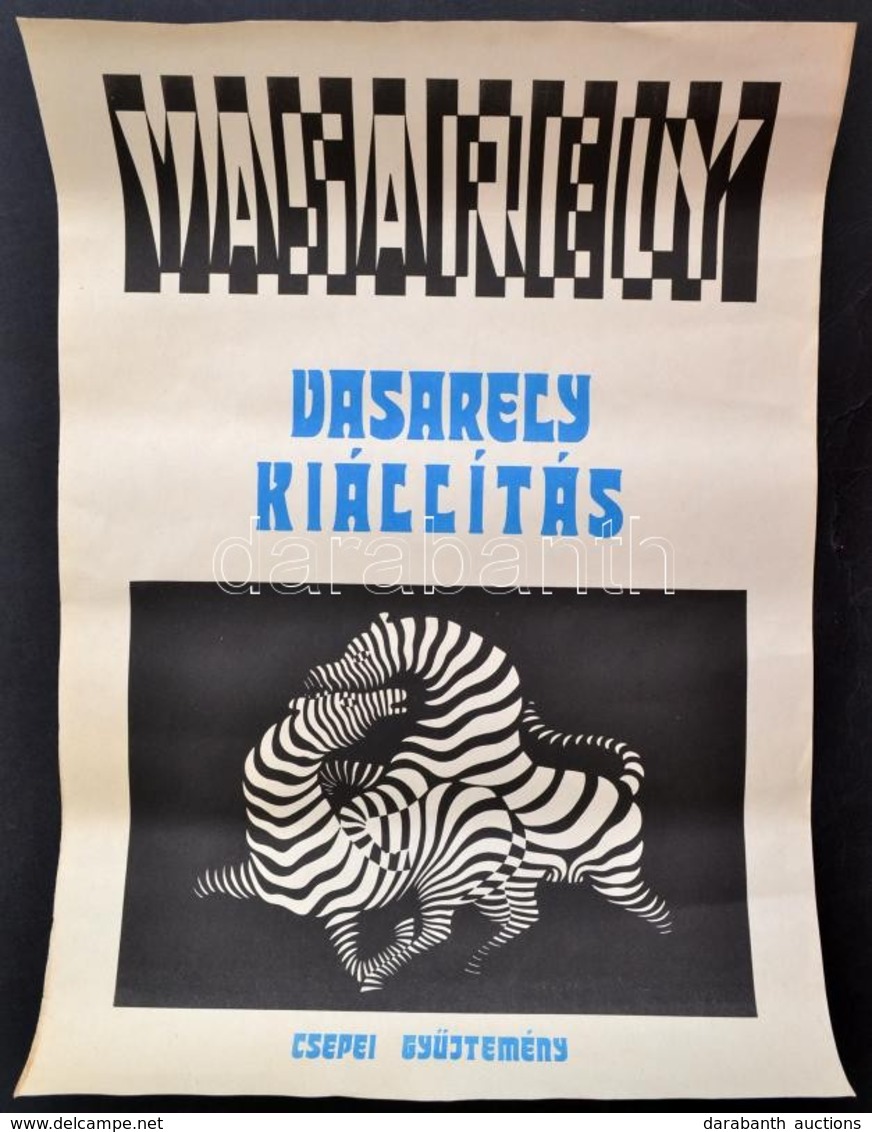 Cca 1987 Vaserely Kiállítás - Csepei Gyűjtemény, Ny. N., 41x29 Cm+Vasarely-kiállítás - Csepei Gyűjtemény Kiállítási Kata - Other & Unclassified