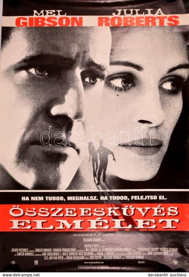 1997 Összeesküvés Elmélet,filmplakát, A Szélén Kis Szakadással, 97x67 Cm. - Andere & Zonder Classificatie