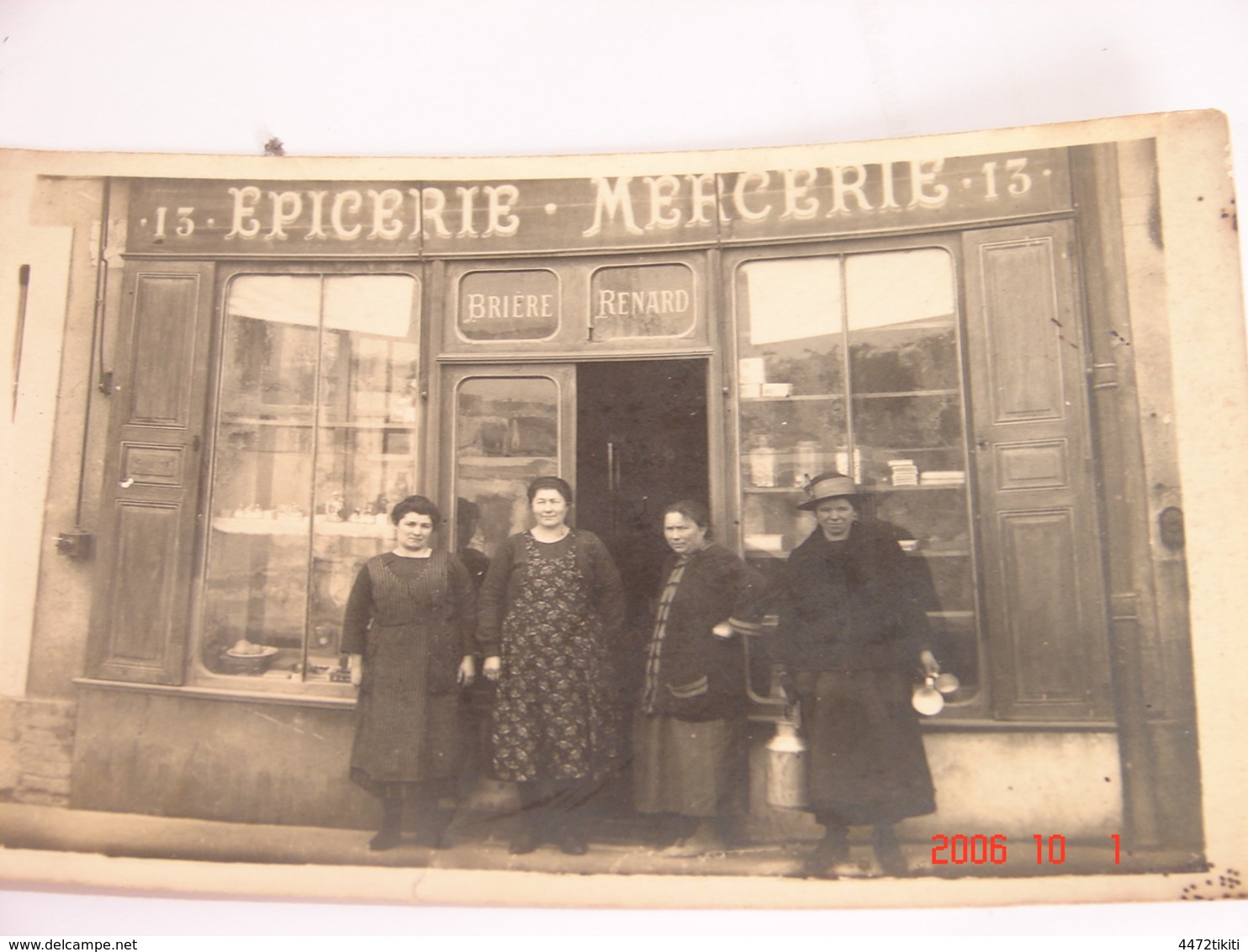 C.P.A.- Carte Photo.- Besançon (25) - Devanture Magasin Epicerie Mercerie Maison Brière Renard - 1910 - SUP (BE85) - Besancon