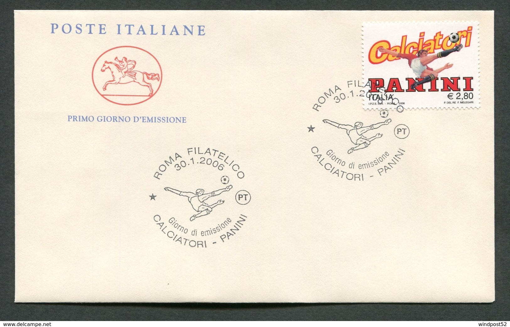 FDC ITALIA 2006 - CAVALLINO - EDITRICE PANINI - ROMA - 336 - FDC