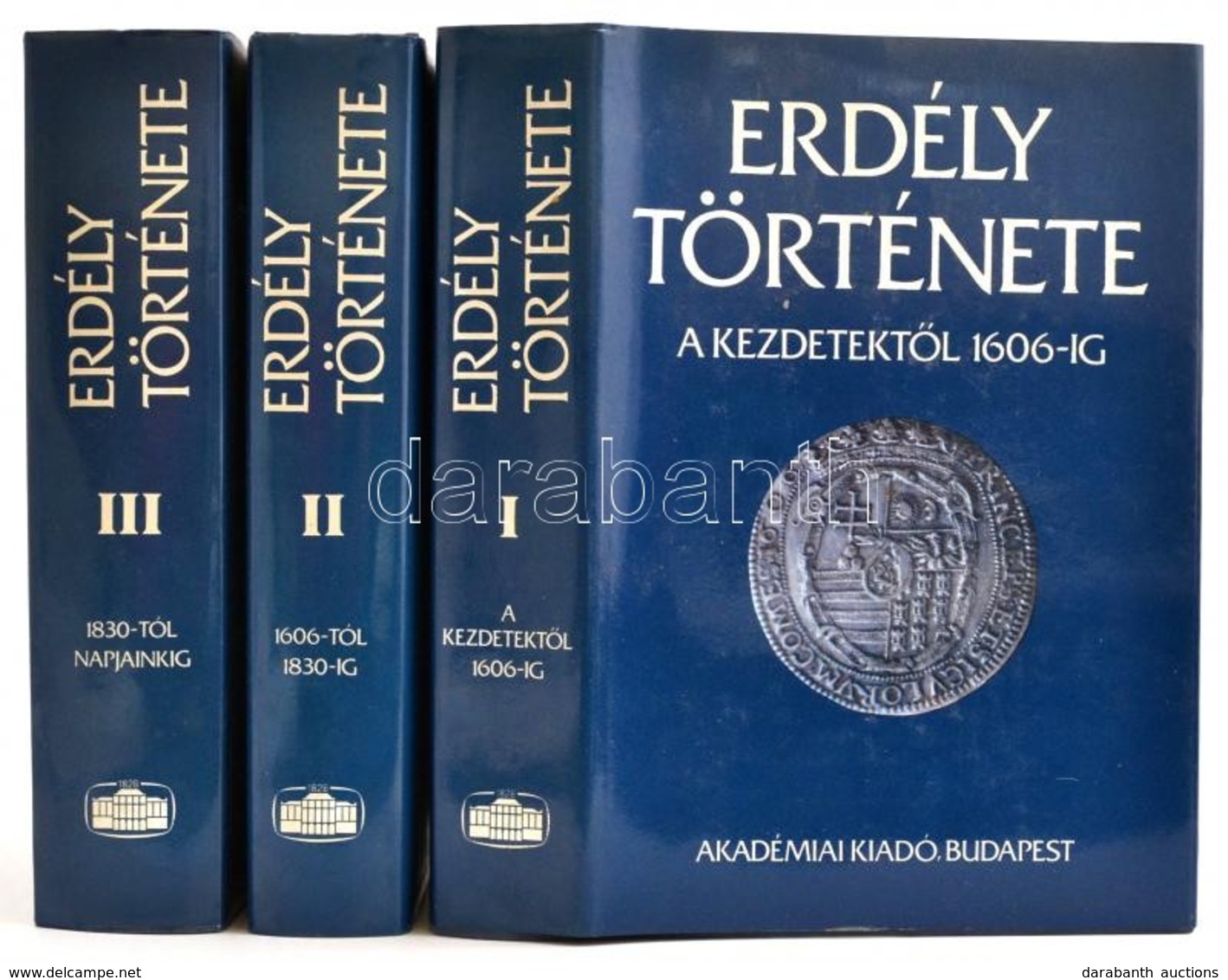 Erdély Története Napjainkig I-III. Kötet. Szerk.: Köpeczi Béla. Budapest, 1988, Akadémiai Kiadó. Kiadói Egészvászon Köté - Zonder Classificatie