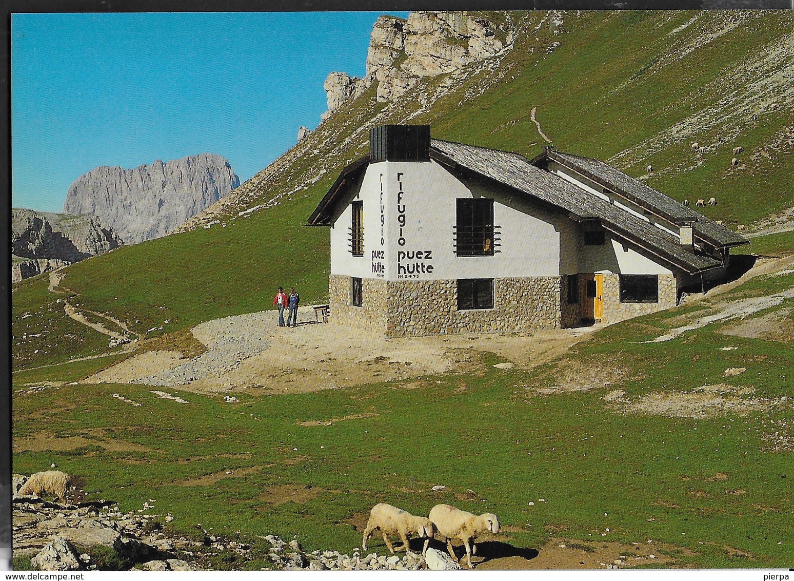 DOLOMITI - RIFUGIO PUEZ - TIMBRO DEL RIFUGIO - NUOVA - Alpinisme