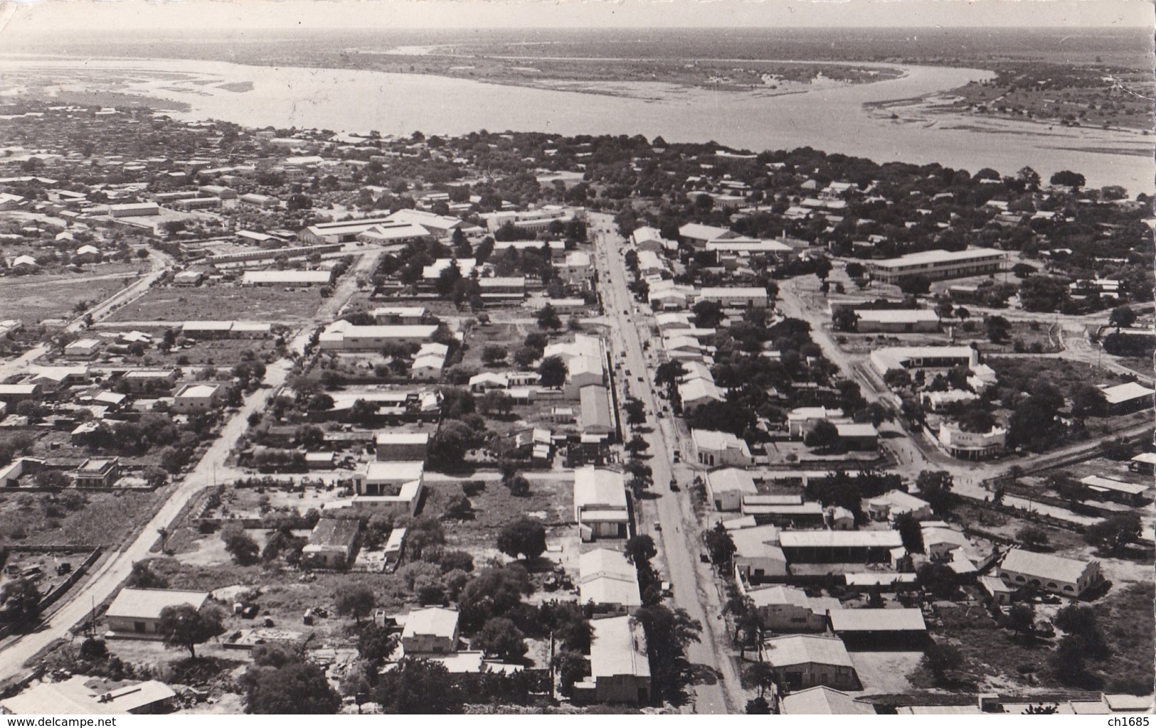 TCHAD :  FORT LAMY :  Vue Aérienne Avenue Edouard Renard - Tchad