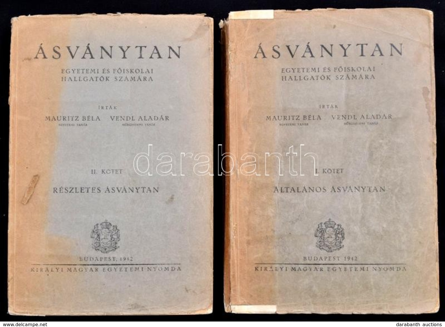 Mauritz Béla - Vendl Aladár: (Ásványtan. Egyetemi és Főiskolai Hallgatók Számára.) 1-2. Kötet.
1. Általános ásványtan. A - Unclassified