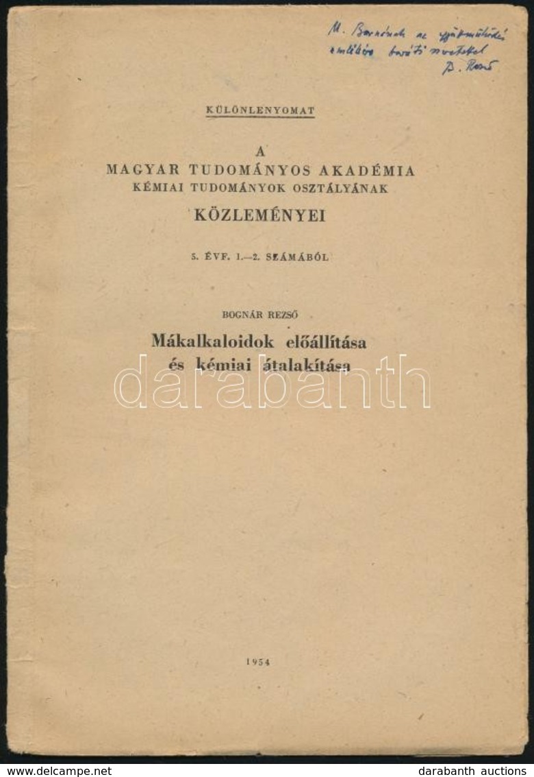 Sárkány Sándor-Sárkányné Kiss Irén-Dános Béla-Farkas-Riedel L.: Studien über Papaver Somniferum L. Und Selektionsversuch - Unclassified