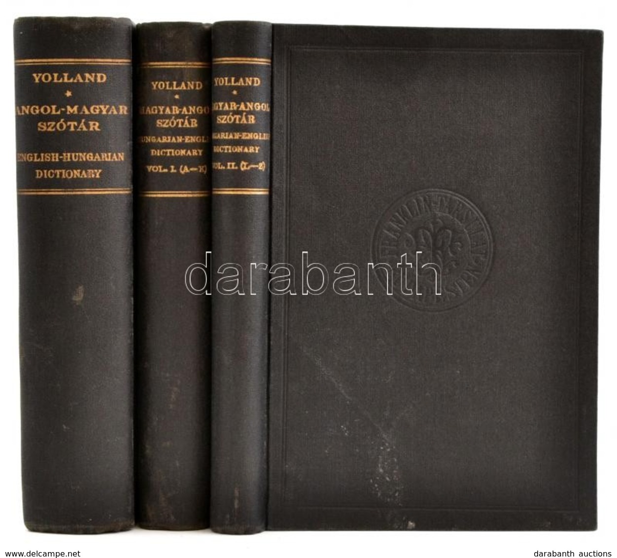 Dr. Arthur B. Yolland: Magyar és Angol Szótár. I. Rész: Angol-magyar Szótár. II. Rész: Magyar-angol Szótár I-II. Kötet.  - Zonder Classificatie