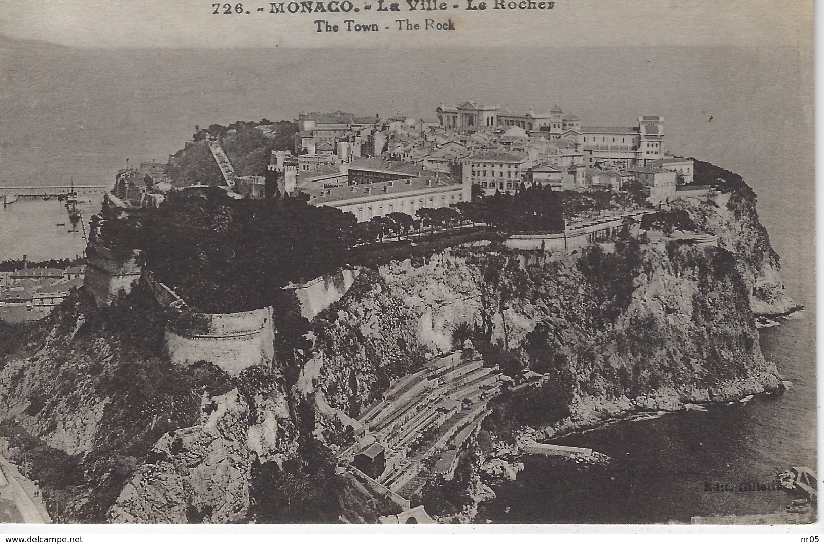 Lot De 4 CPA MONACO - La Ville, Le Rocher - Musee Oceanographique - Pont Et Chapelle Ste Devote - Vue Generale - Verzamelingen