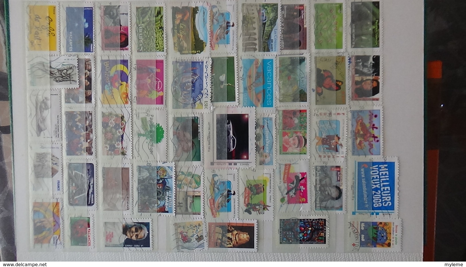 Plus De 780 Timbres Autocollants De France Oblitérés. A Saisir à Ce Prix !!! - Collections (en Albums)