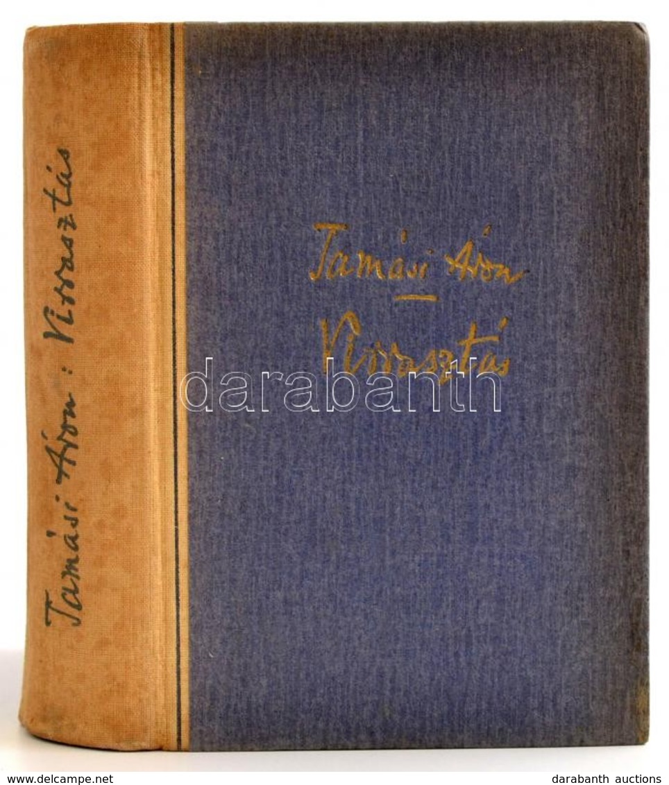 Tamási Áron: Virrasztás. Bp.,1943,Révai. Kiadói Félvászon-kötés, Kissé Foltos, Kissé Kopott Borítóval. - Non Classés