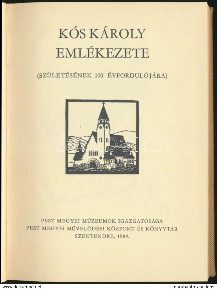 Kós Károly Emlékezete. Születésének 100. évfordulójára. Szerk. és Utószó: Sas Péter. Előszó: Bihari József. Szentendre,  - Zonder Classificatie