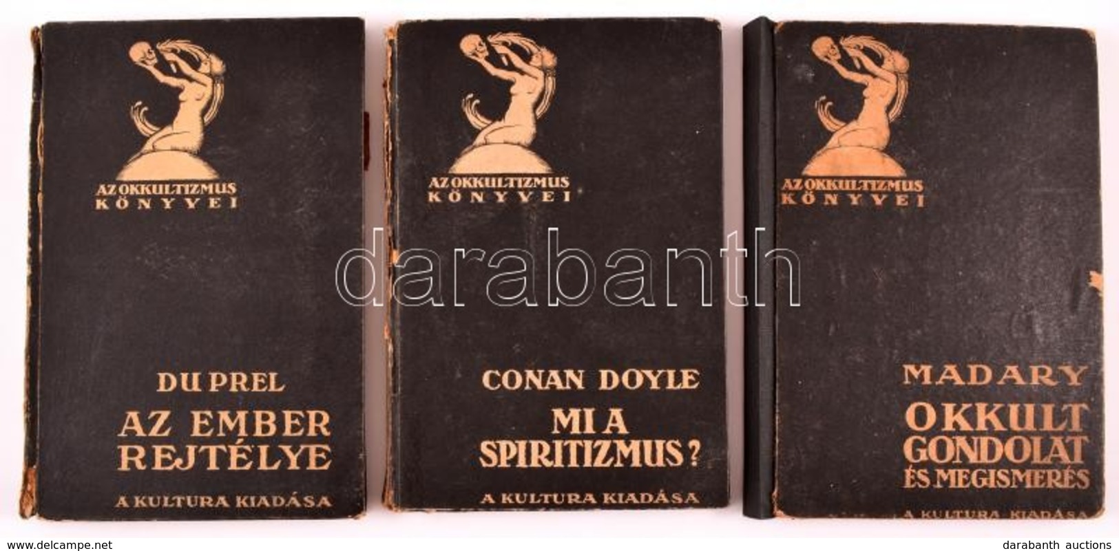 Okkultizmus Könyvei: 3 Db Könyv. Du Prel: Az Ember Rejtélye, Conan Doyle: Mi A Spiritizmus, Madary: Okkult Gondolat és M - Zonder Classificatie