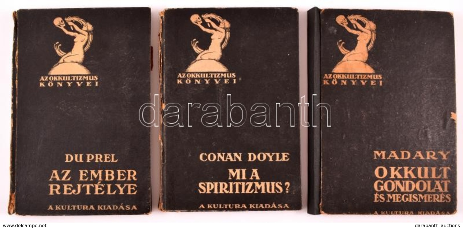 Okkultizmus Könyvei: 3 Db Könyv. Du Prel: Az Ember Rejtélye, Conan Doyle: Mi A Spiritizmus, Madary: Okkult Gondolat és M - Unclassified