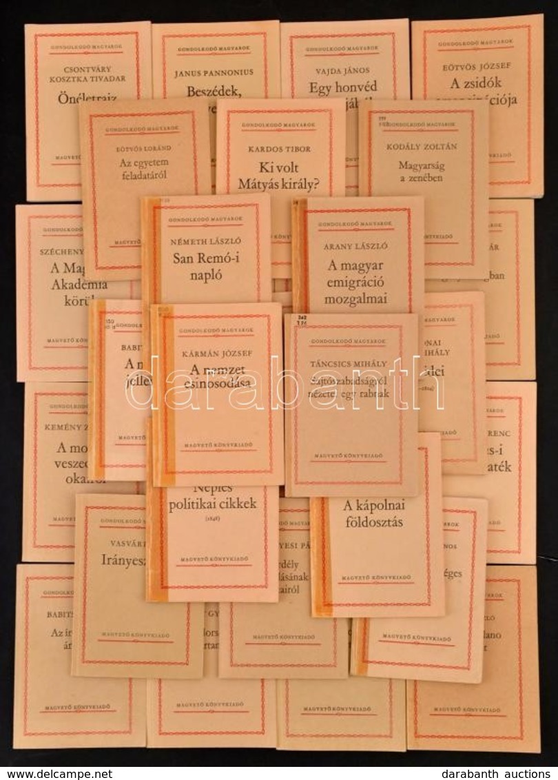 Gondolkodó Magyarok Sorozat 31 Kötete: 
Bp.,1981-1988, Magvető. Kiadói Papírkötés, Változó állapotban, Közte 12 Volt Kön - Zonder Classificatie
