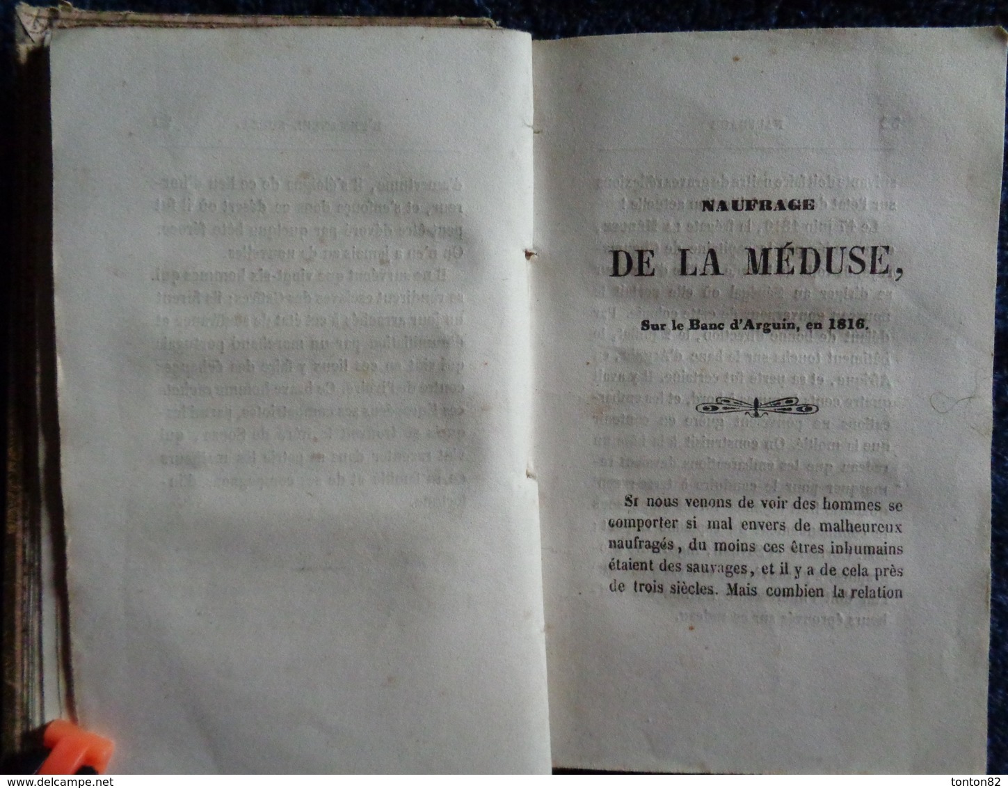 Antoine - Abrégé de l'Histoire des Naufrages - Librairie des Bon Livres - ( 1853 ) .