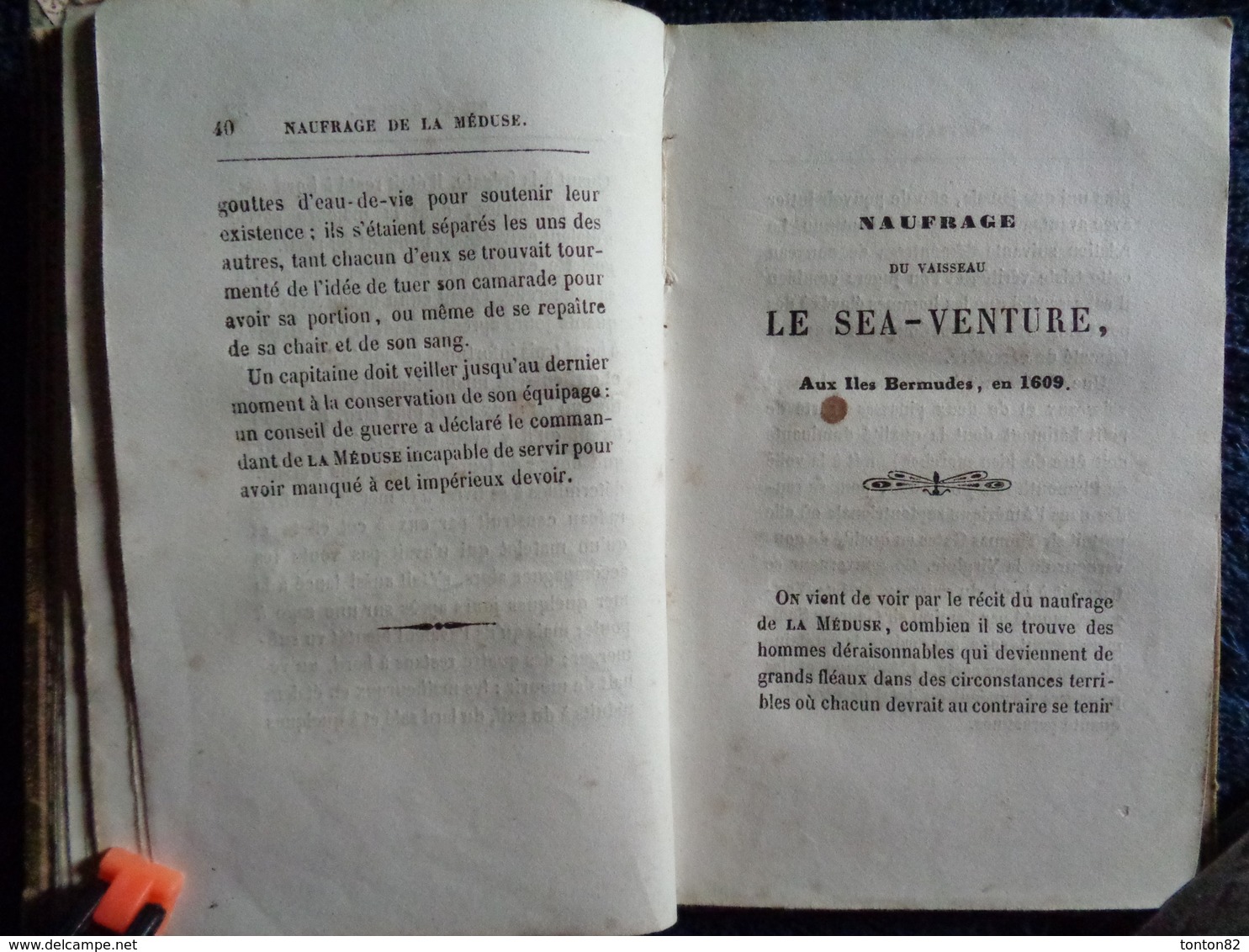 Antoine - Abrégé de l'Histoire des Naufrages - Librairie des Bon Livres - ( 1853 ) .