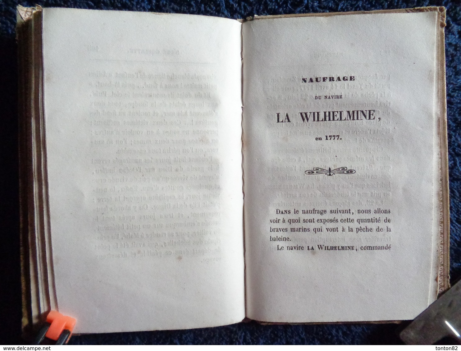 Antoine - Abrégé de l'Histoire des Naufrages - Librairie des Bon Livres - ( 1853 ) .