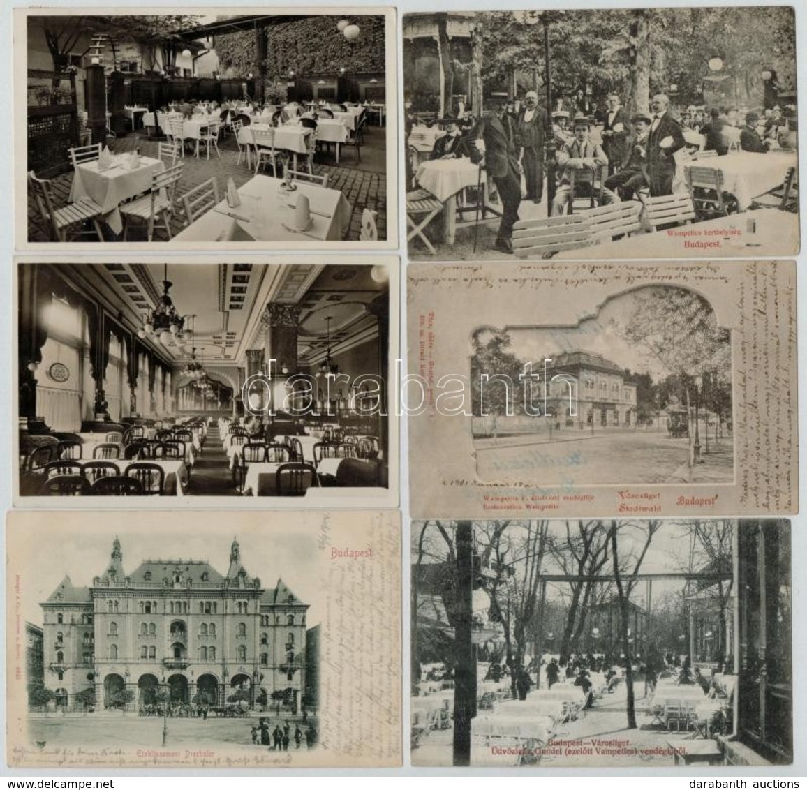 * 11 Db RÉGI Történelmi Magyar Vendéglők, éttermek és Belsők / 11 Pre-1945 Restaurants And Interiors From The Kingdom Of - Zonder Classificatie