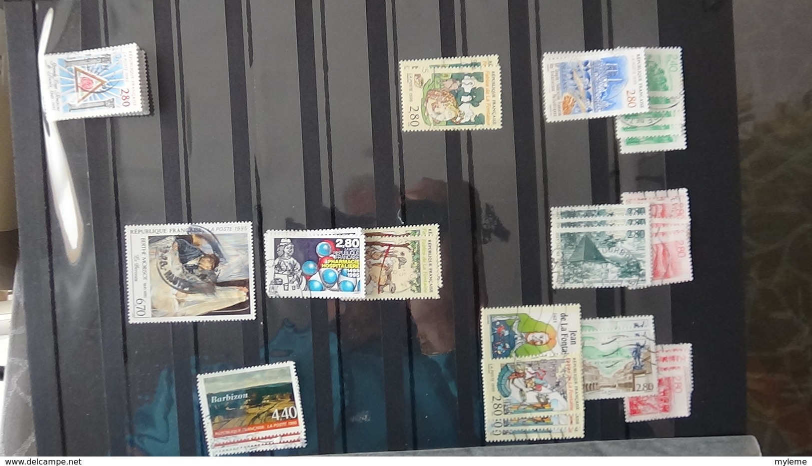 Mini stock de plusieurs centaines de timbres oblitérés de France. A saisir  !!!