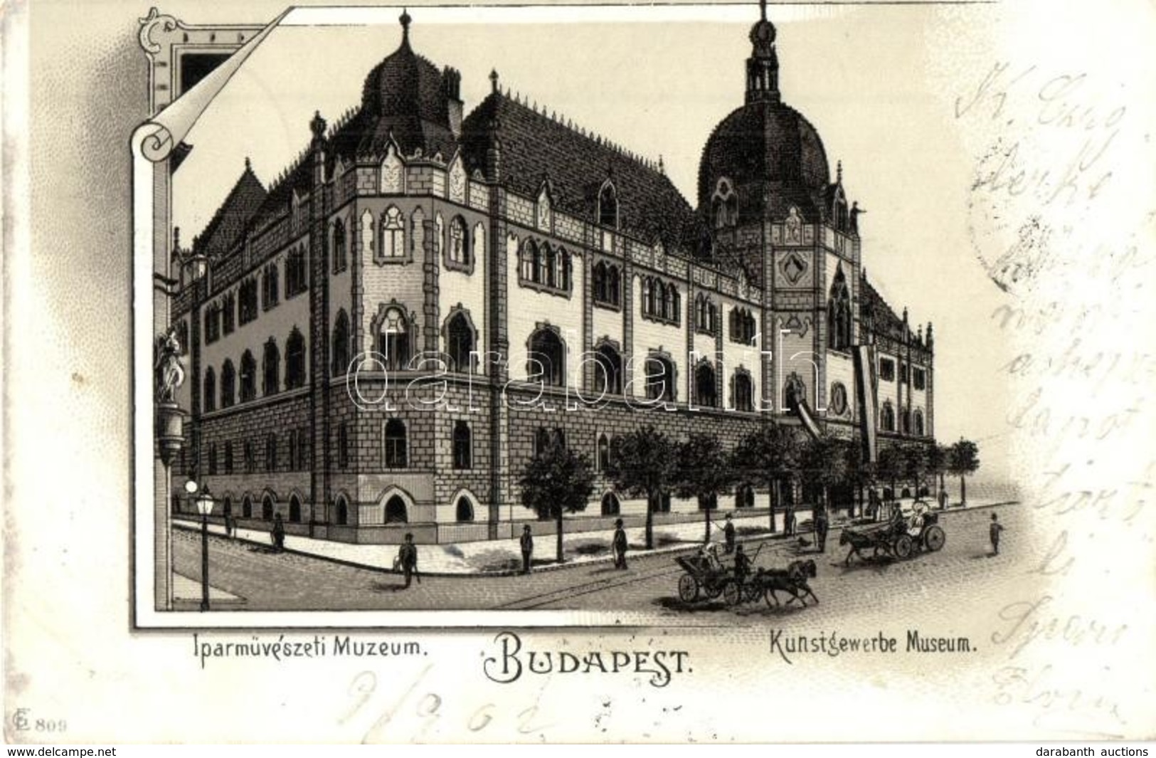 T2 1902 Budapest IX. Iparművészeti Múzeum, Üllői út, Litho - Sin Clasificación