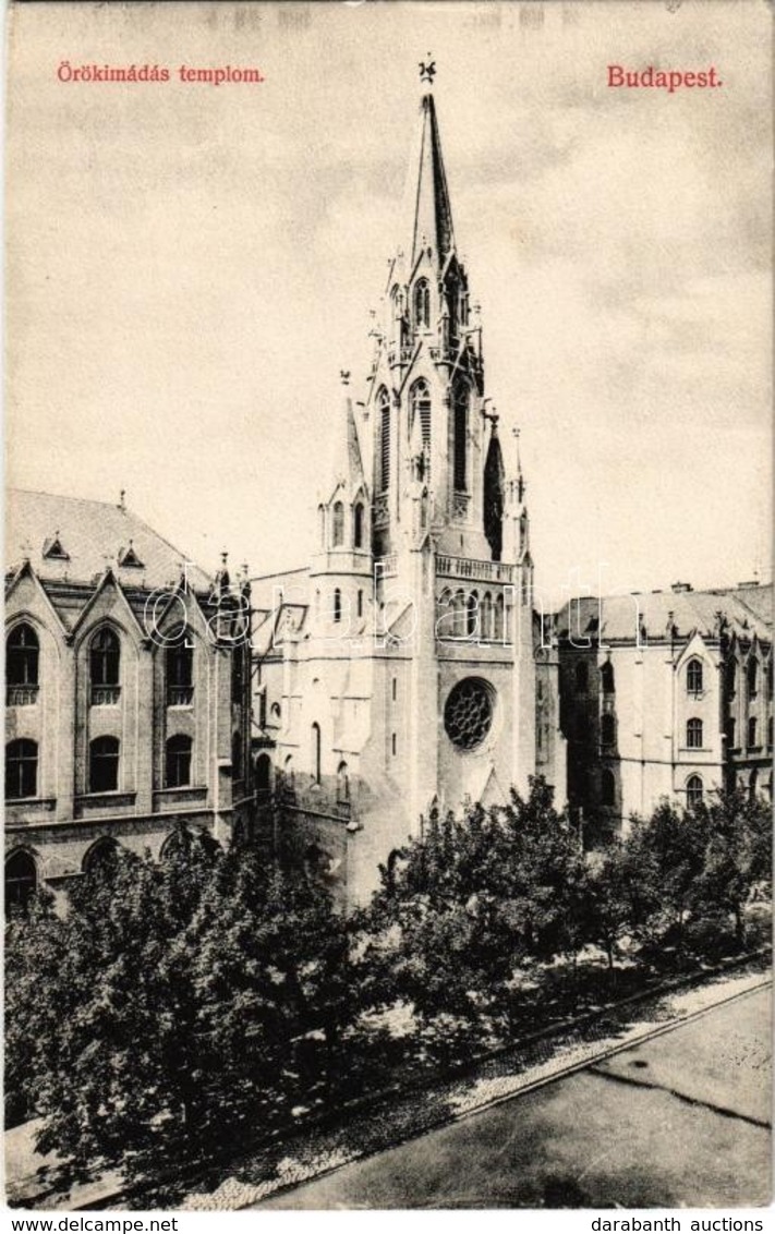 ** T2 1908 Budapest IX. Üllői út, Örökimádás Temploma. Divald Károly 2028-1908. - Zonder Classificatie