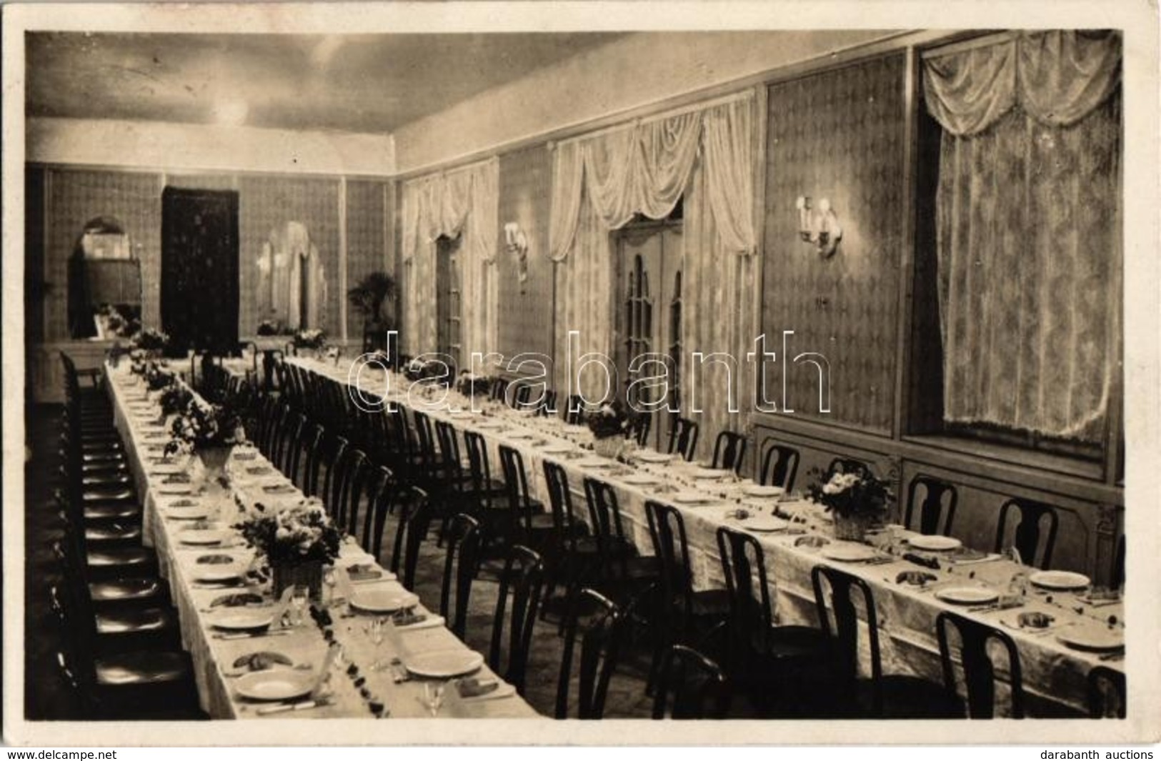 T2 1929 Debrecen, Németh Nándor 'Angol Királynő' étterme, étterem Belső. Springer Kiadása - Zonder Classificatie