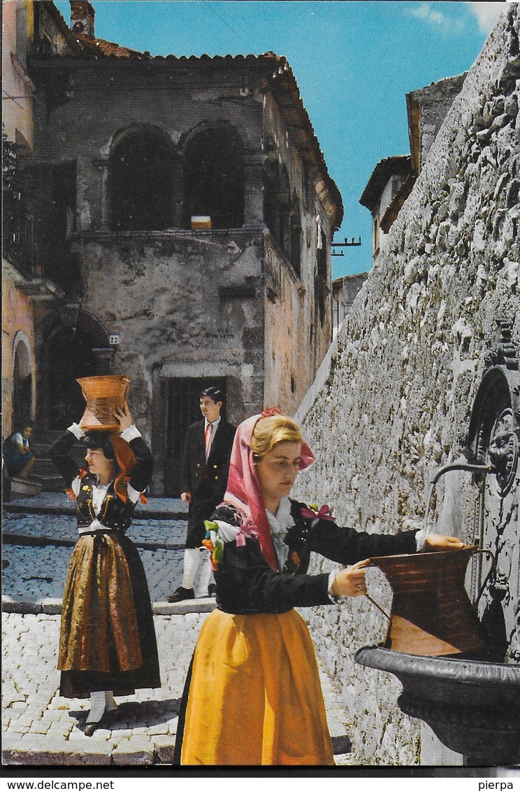 CASTEL DI SANGRO - COSTUMI D'ABRUZZO - VIAGGIATA  1970 - Costumi