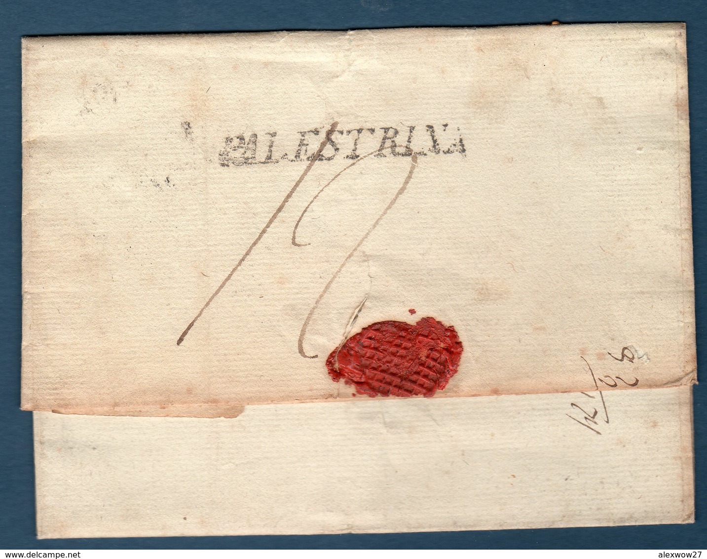 Prefilatelica  Da Palestrina  Per Vallerano (VT) - 1. ...-1850 Prefilatelia