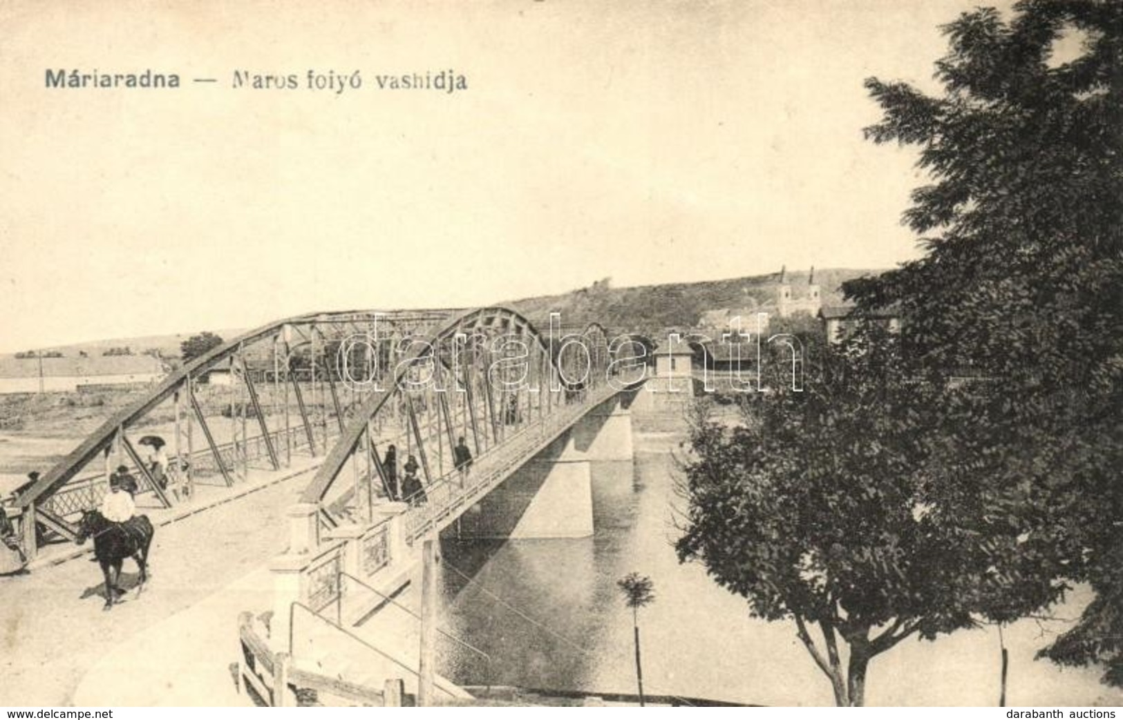 ** T1/T2 Máriaradna, Radna; Maros Folyó Vashídja / Mures River And The Bridge - Zonder Classificatie