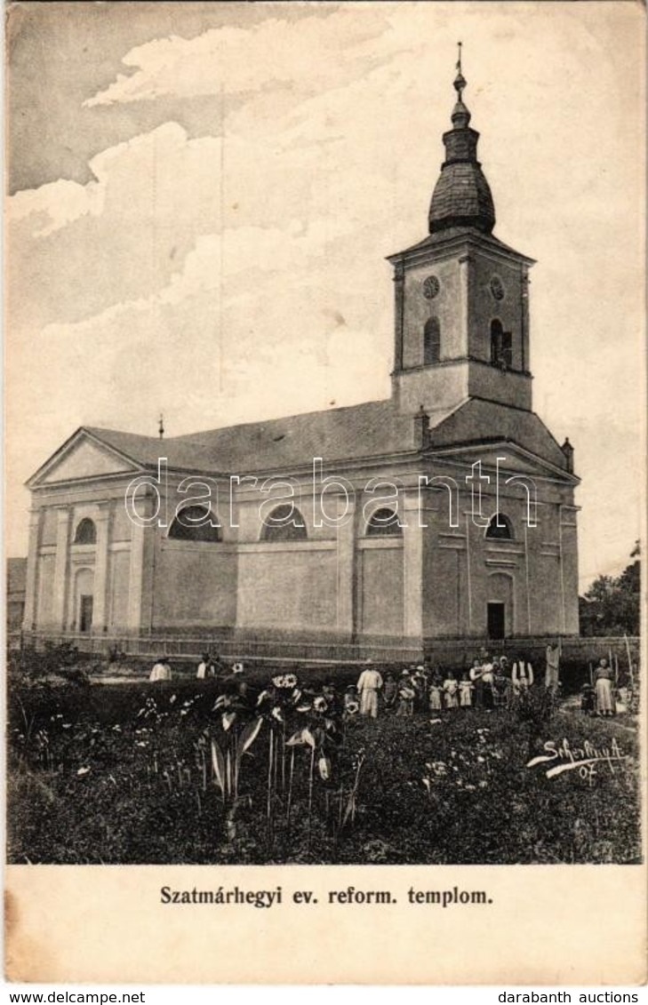 T2 1915 Szatmárhegy, Viile Satu Mare; Református Templom. Scherling Felvétele / Calvinist Church - Zonder Classificatie