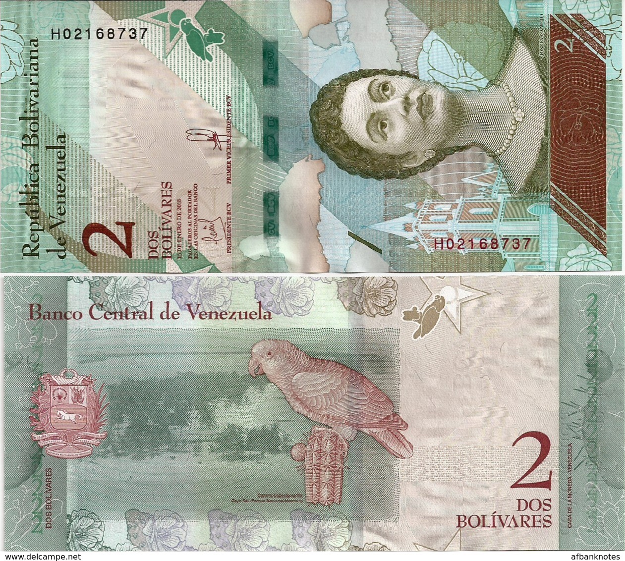 VENEZUELA       Set 2-5-10-20-50-100-200-500 Bolívares       P-New       2018       UNC - Venezuela