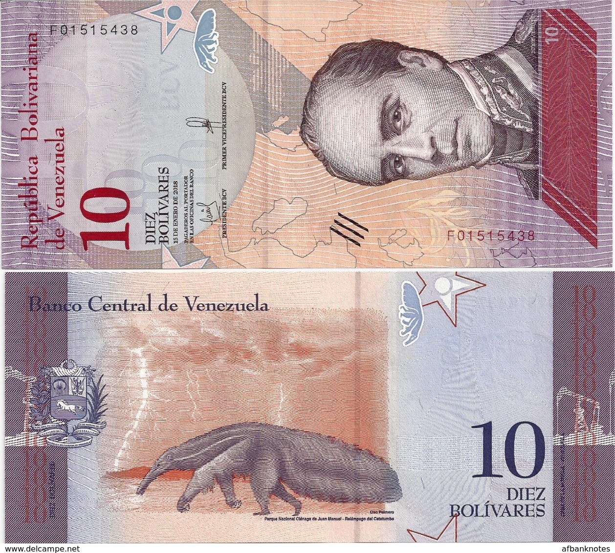 VENEZUELA       Set 2-5-10-20-50-100-200-500 Bolívares       P-New       2018       UNC - Venezuela