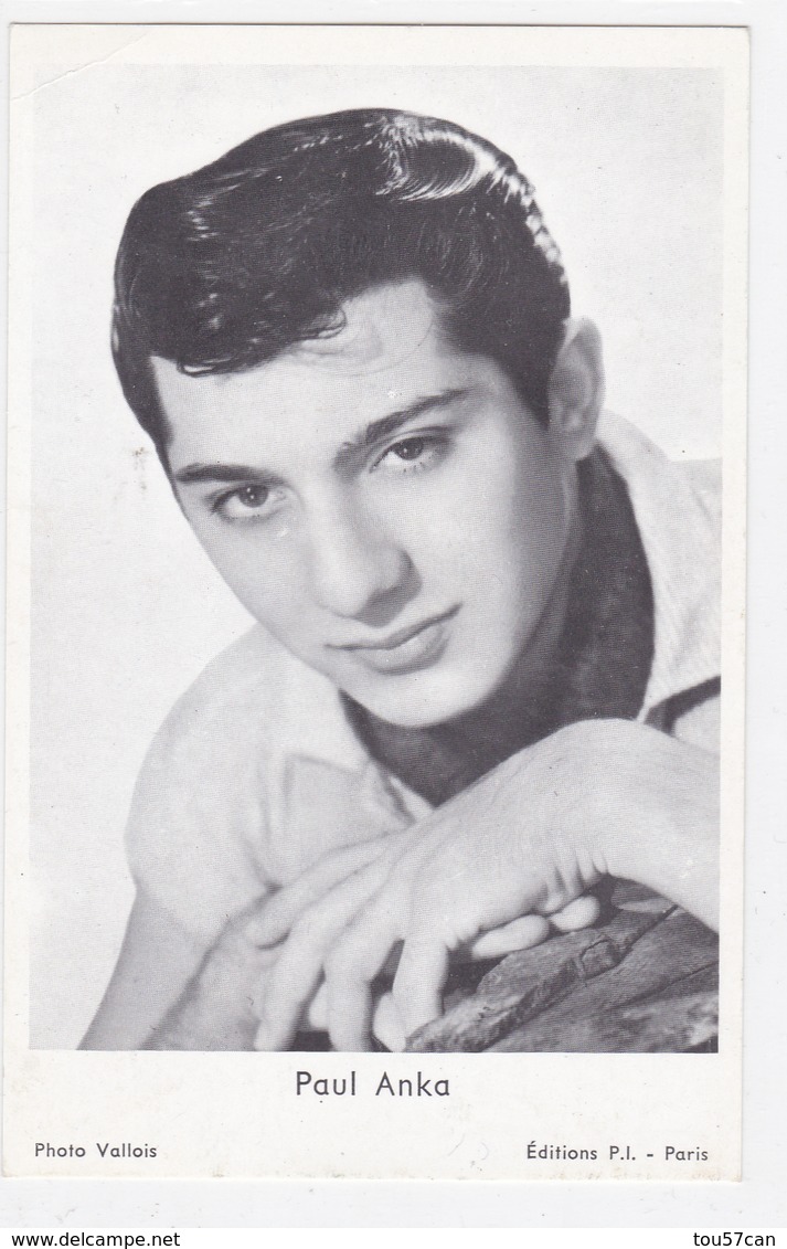 PAUL ANKA - CARTE PHOTO. - Chanteurs & Musiciens