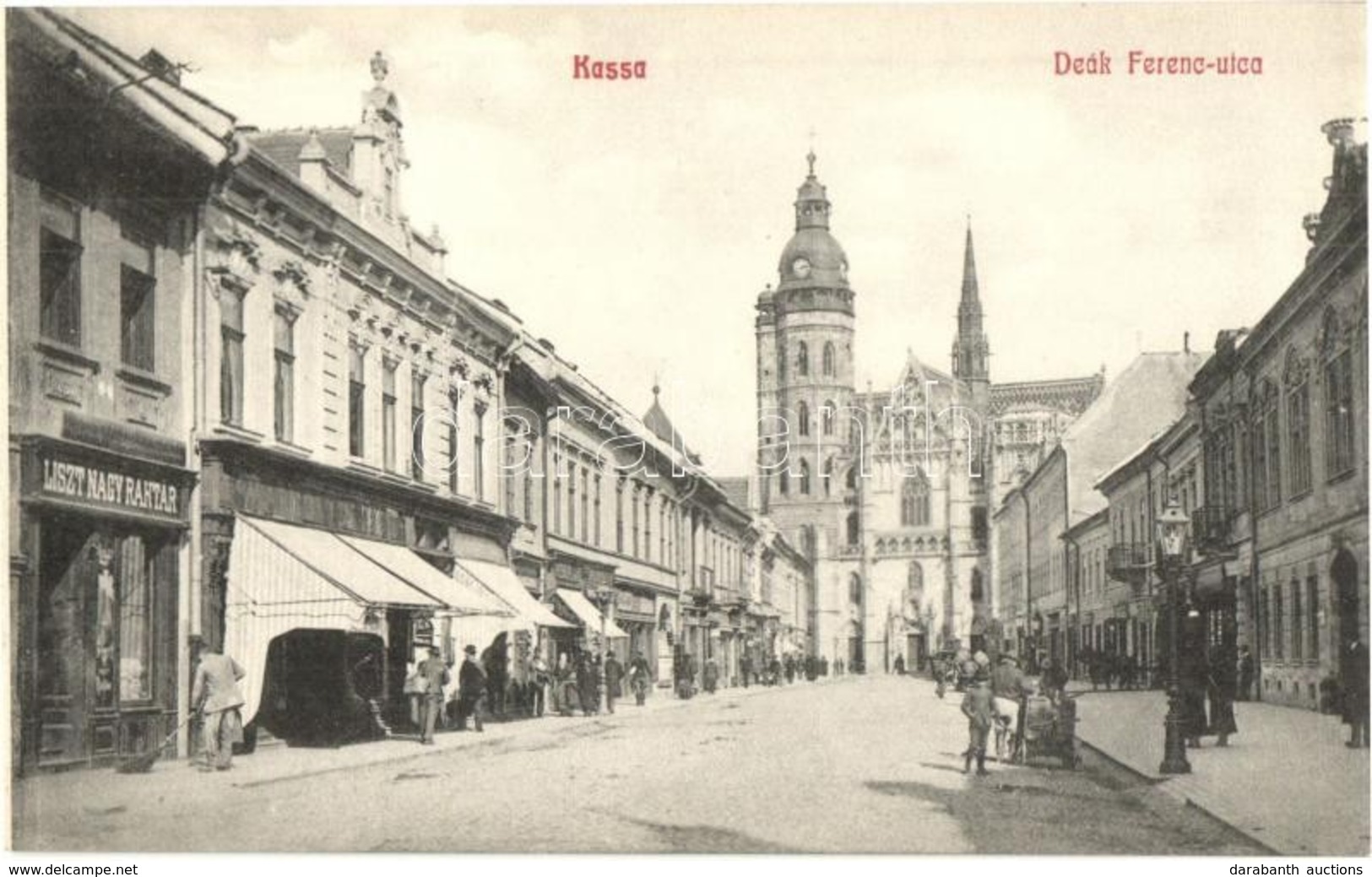 ** T2/T3 Kassa, Kosice; Deák Ferenc Utca, Liszt Nagyraktár / Street View With Shops (EB) - Non Classés