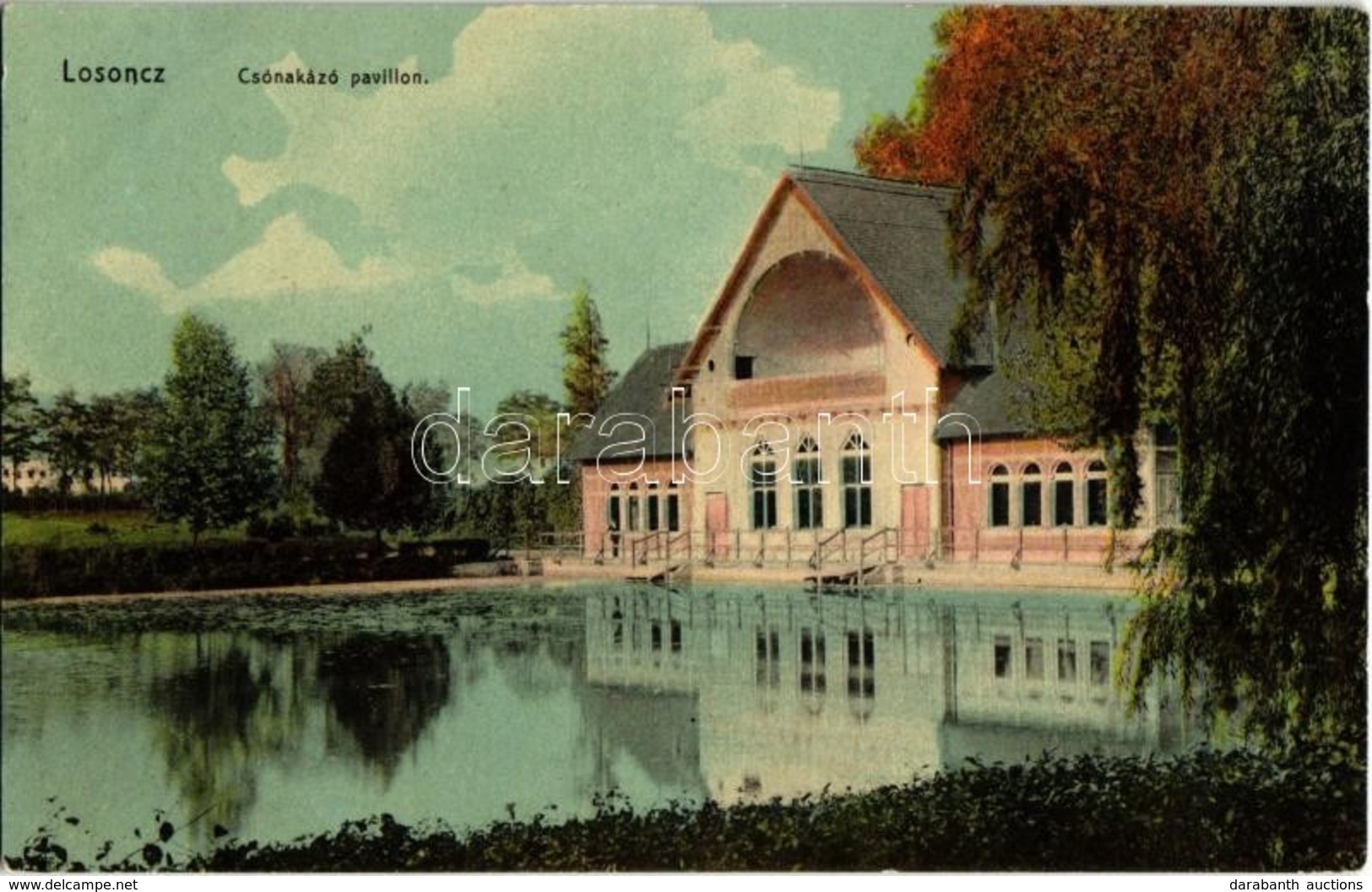 T2 1911 Losonc, Lucenec; Csónakázó Pavilon. Kármán Zsigmond Kiadása / Boat Pavilion - Zonder Classificatie