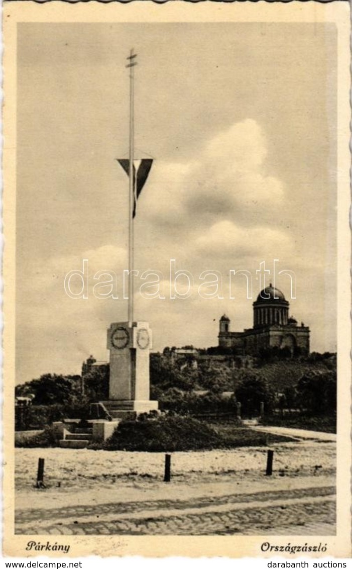 T2 Párkány, Stúrovo; Országzászló, Hátul Az Esztergomi Bazilika / Hungarian Flag, Basilica - Zonder Classificatie