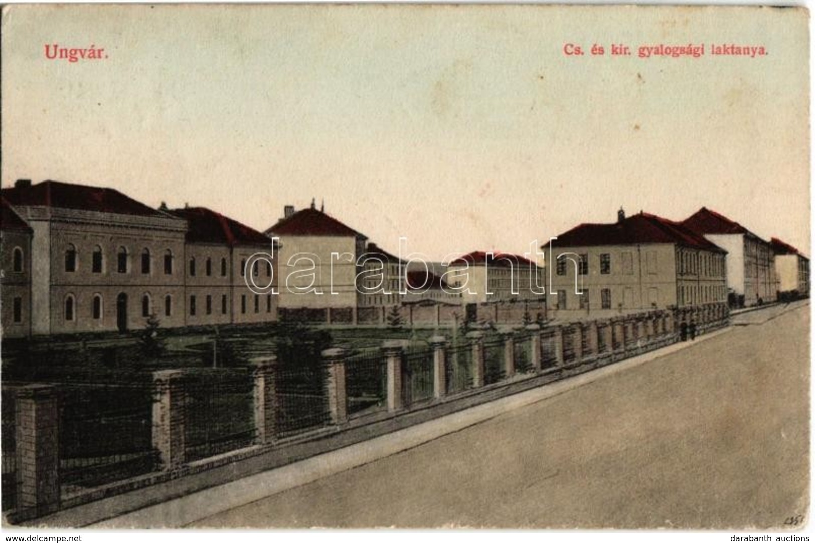 T2/T3 1913 Ungvár, Uzshorod, Uzhorod; Cs. és Kir. Gyalogsági Laktanya / K.u.K. Military Infantry Barracks (EK) - Unclassified