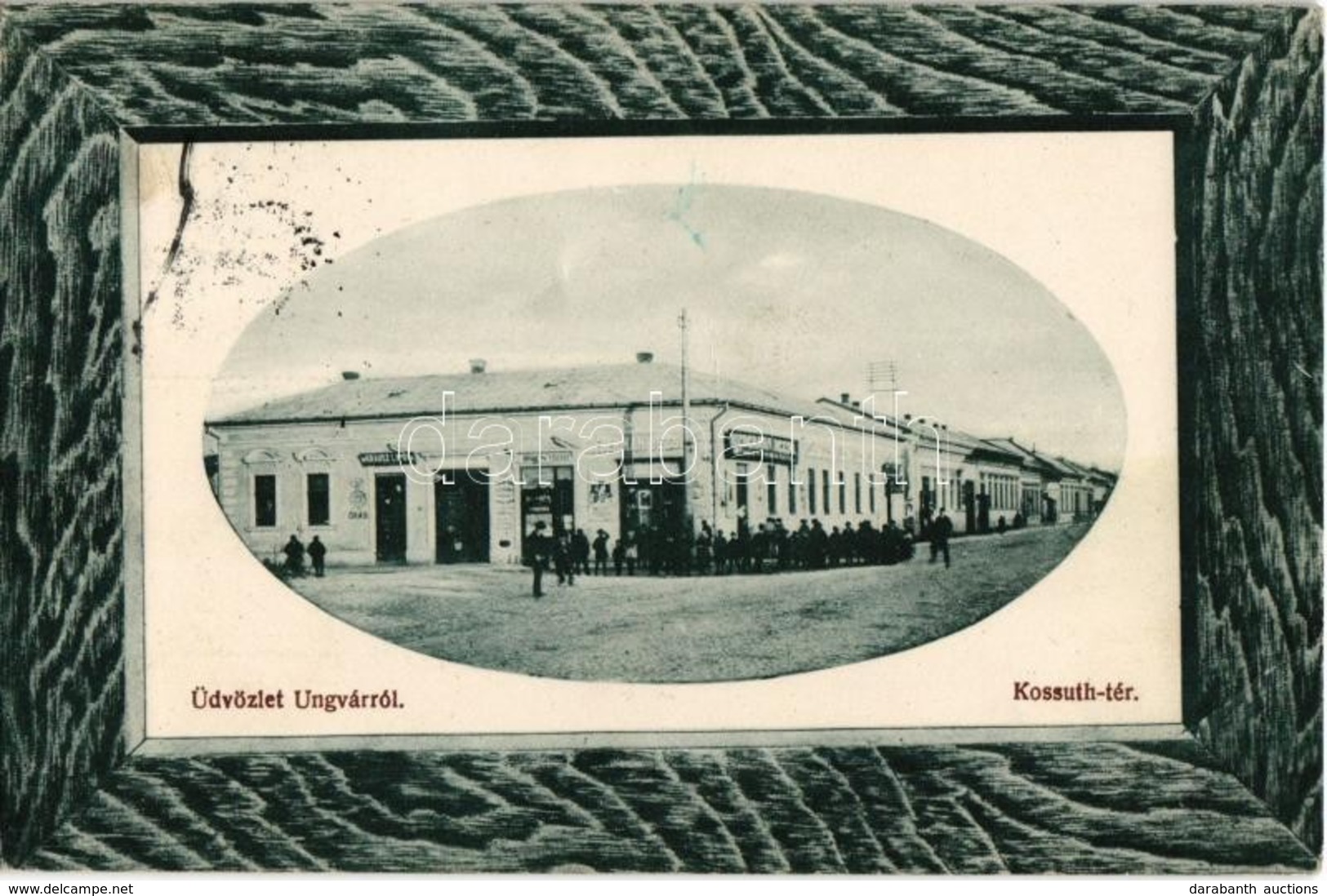 T3 1911 Ungvár, Uzshorod, Uzhorod; Kossuth Tér, Krausz Lipót, Riederman Dezső üzlete. Kiadja Perlman Etta 79. / Square,  - Unclassified