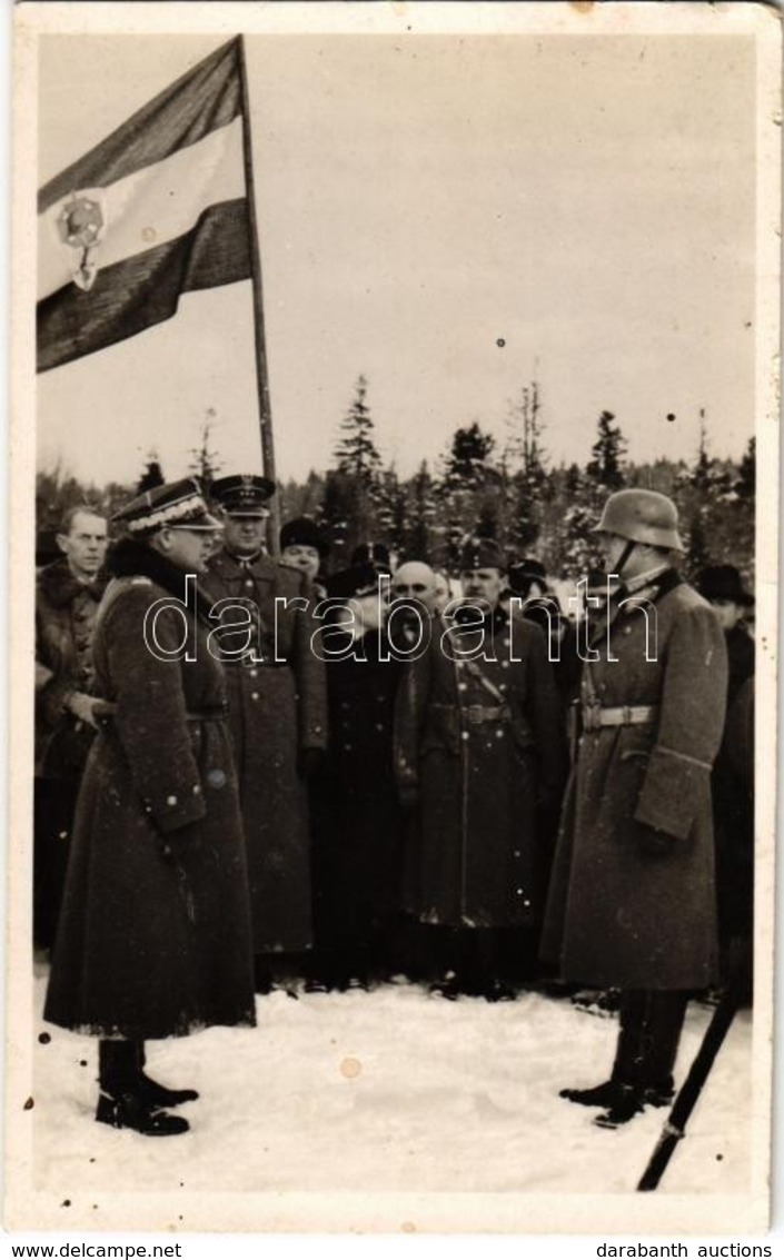 ** T2 1939 Uzsok, Uzhok; Magyar-Lengyel Baráti Találkozás A Visszafoglalt Ezeréves Határon / Hungarian-Polish Meeting On - Non Classés