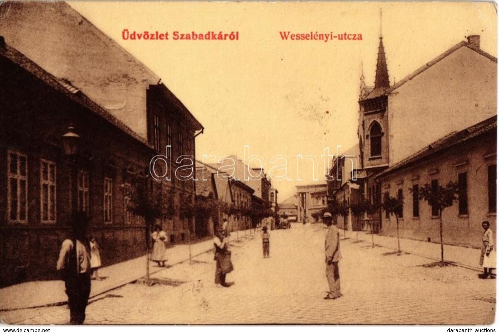 T2/T3 1910 Szabadka, Subotica; Wesselényi Utca. W. L. (?) 36. / Street View (EK) - Unclassified