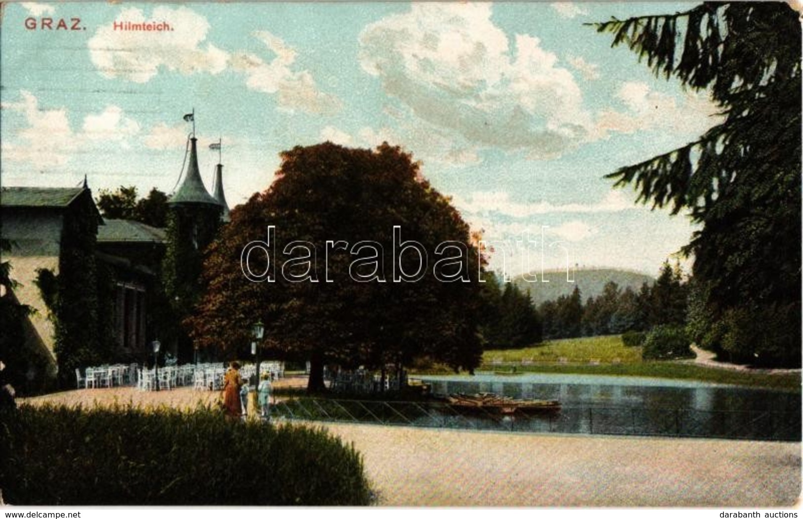 T2 1908 Graz, Himteich / Lake, Rowing Boats - Zonder Classificatie