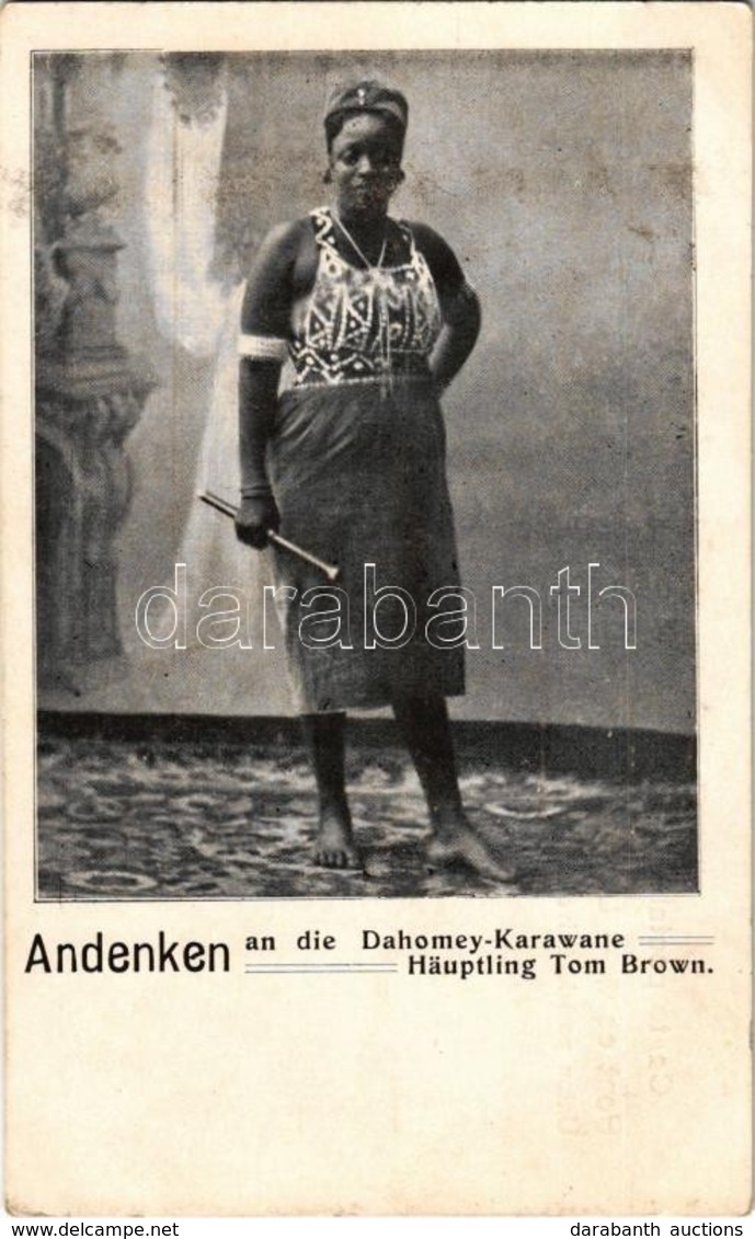 ** T2 Dahomey, Andenken An Die Dahomey-Karawane, Häuptling Tom Brown / Benin Folklore, Woman In Traditional Costume - Ohne Zuordnung