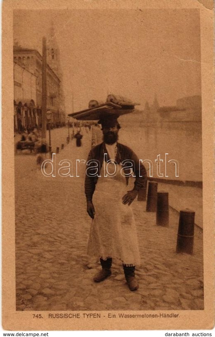 ** T2/T3 Russische Typen - Ein Wassermelonen-Händler / Russian Types, Watermelon Vendor. Knackstedt & Co.  (EK) - Unclassified