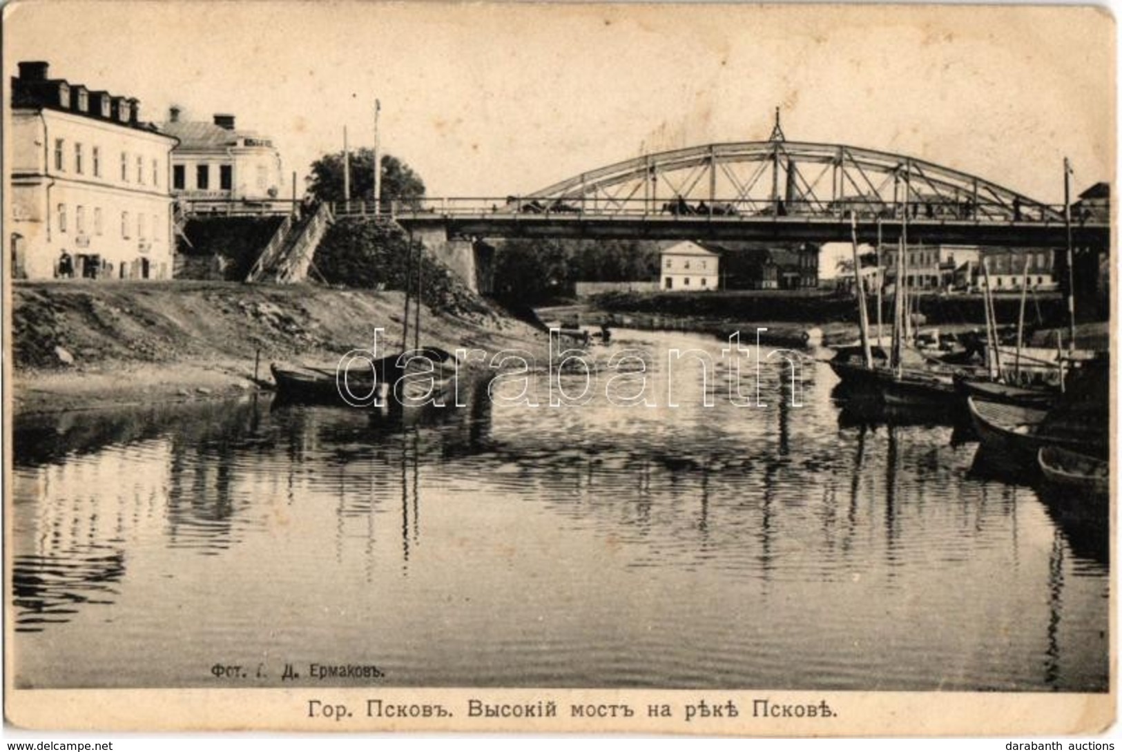 ** T2/T3 Pskov, Bridge Over Pskova River, River Bank (fl) - Ohne Zuordnung